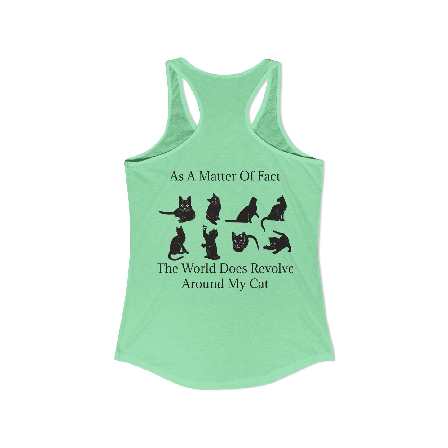 Matter Of Fact Cat Women's Racerback Tank