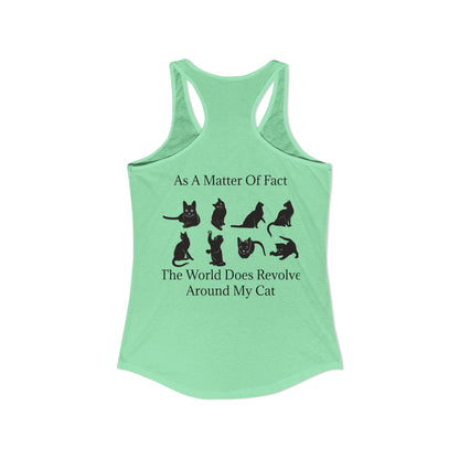 Matter Of Fact Cat Women's Racerback Tank