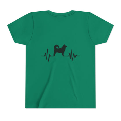 My Heart Beats For Malamutes Youth Unisex Short Sleeve Crewneck Tee