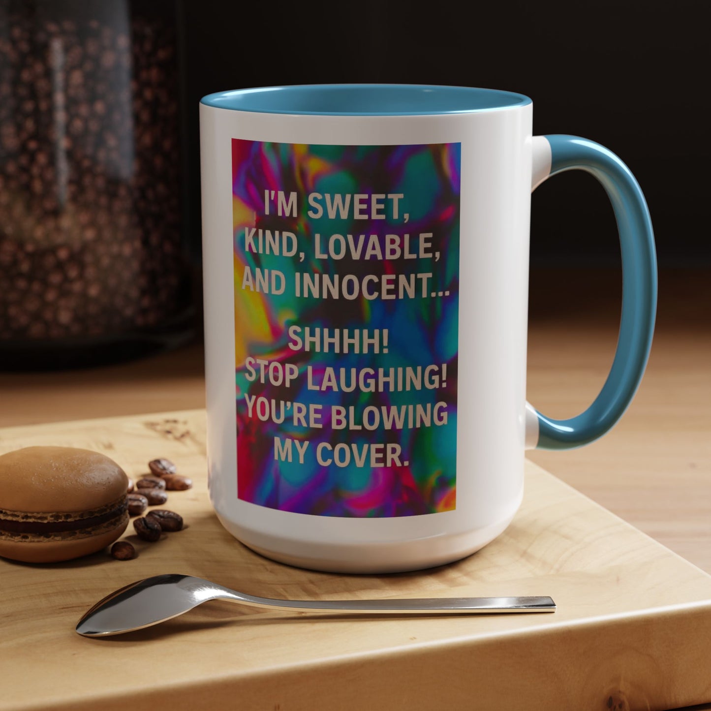 Blowing My Cover 2-Tone Coffee Mug