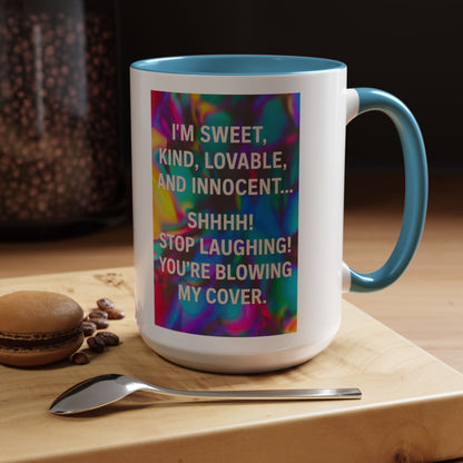 Blowing My Cover 2-Tone Coffee Mug