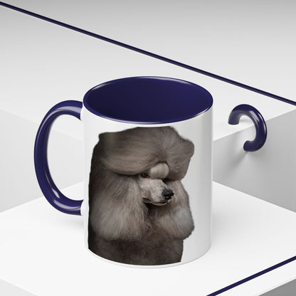 Poodle Head 2-Tone Coffee Mug