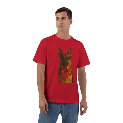 Cupid's Companion German Shepherd Men's Short-Sleeve Crewneck Tee