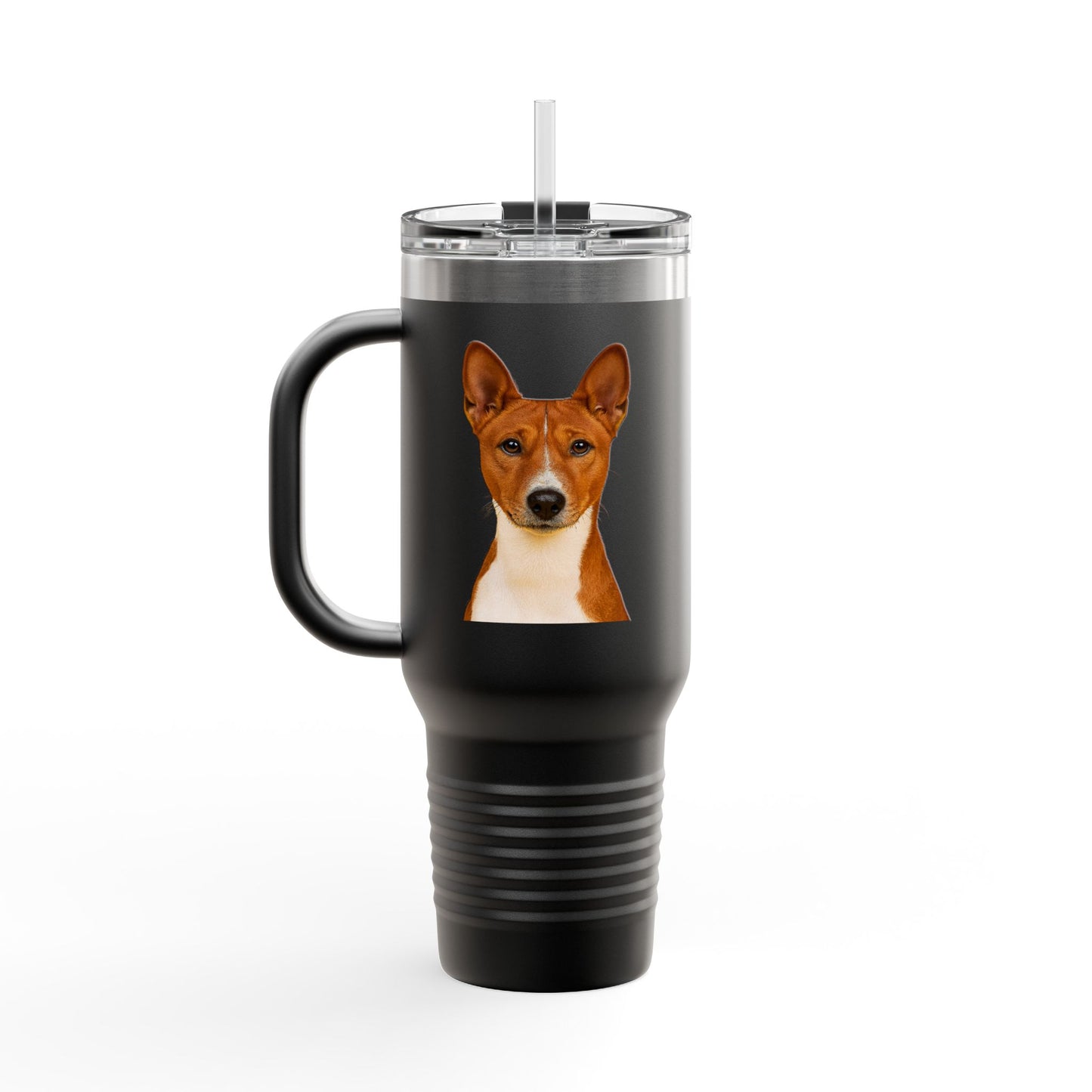 Basenji Head Insulated Travel Mug