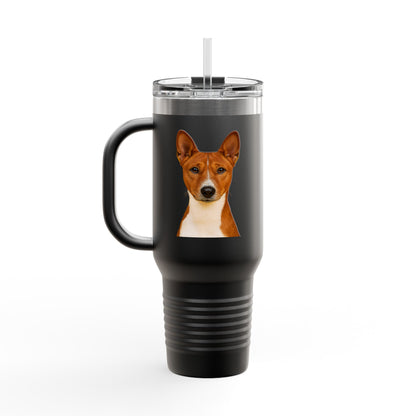 Basenji Head Insulated Travel Mug
