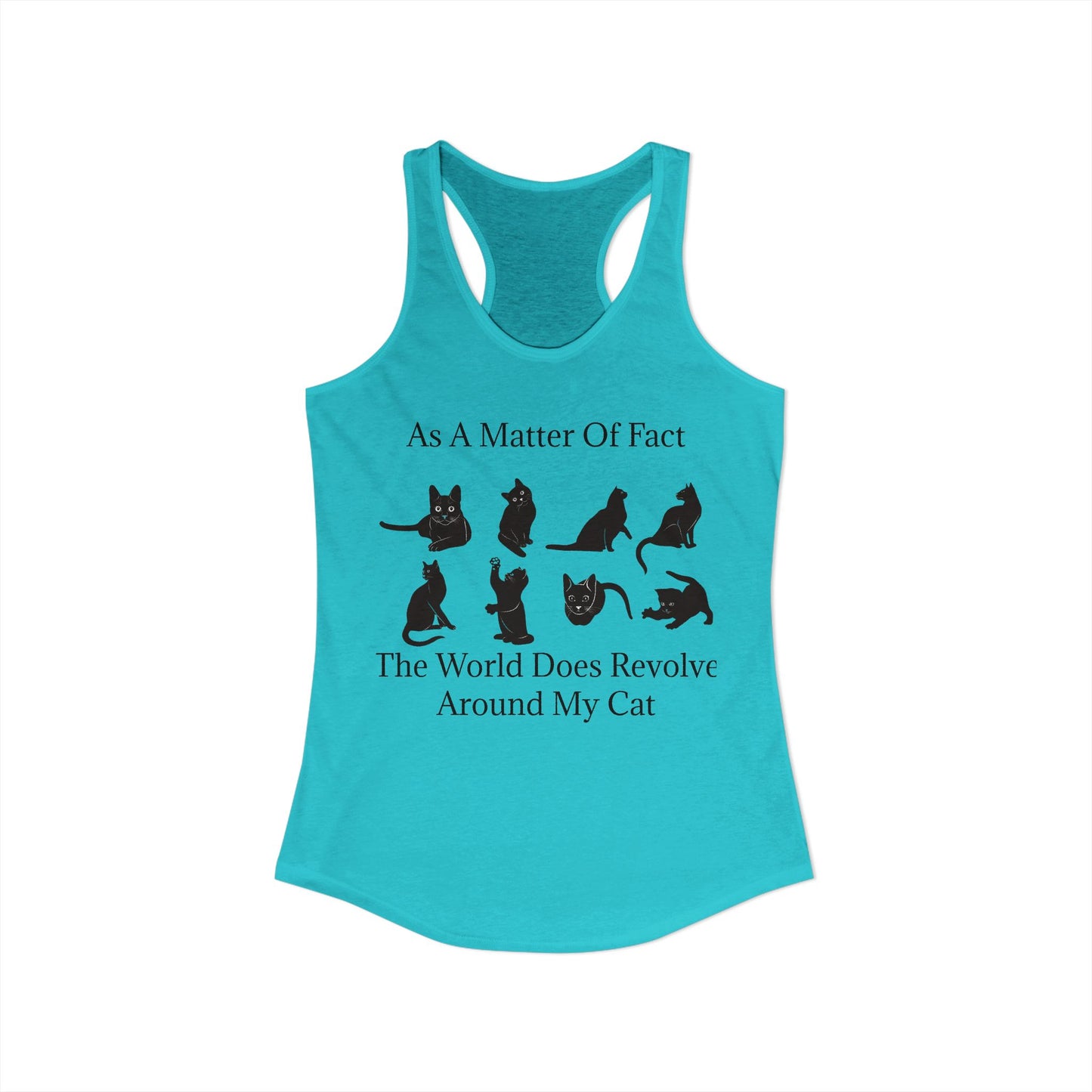 Matter Of Fact Cat Women's Racerback Tank