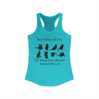 Matter Of Fact Cat Women's Racerback Tank
