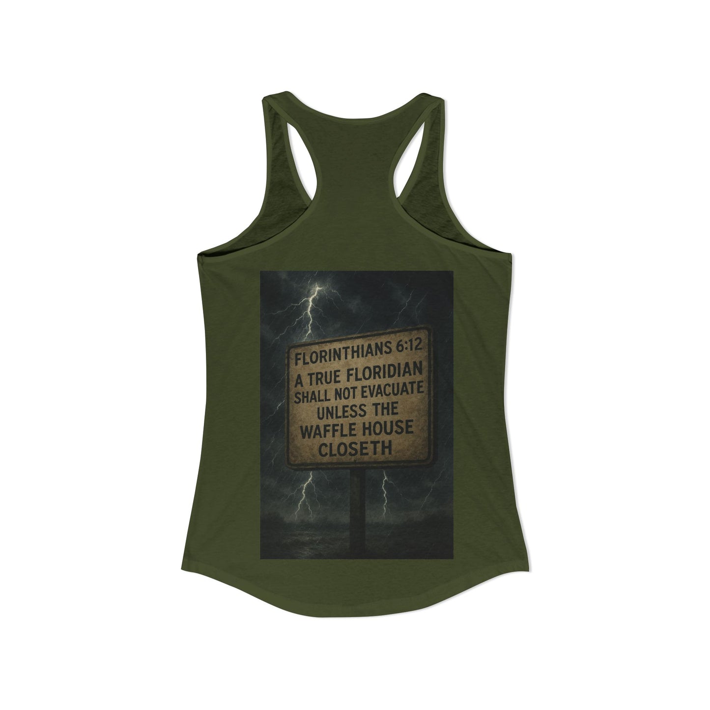 Florinthians 6:12 Women's Racerback Tank