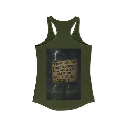 Florinthians 6:12 Women's Racerback Tank
