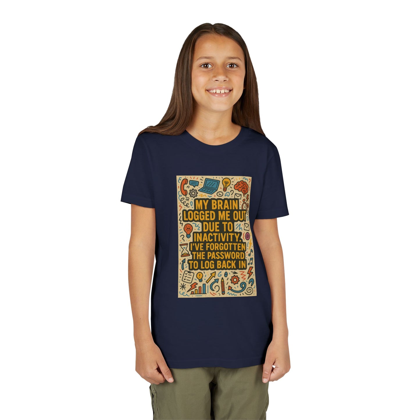 Logged Out Youth Unisex Short Sleeve Crewneck Tee