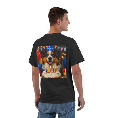 Birthday Buddy Aussie Men's Short-Sleeve Crewneck Tee
