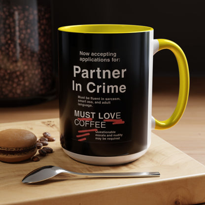 Partner In Crime 2-Tone Coffee Mug