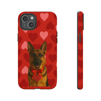Cupid's Companion German Shepherd iPhone Case