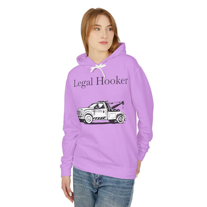 Legal H**ker Wheel Lift Tow Truck Unisex Lightweight Hoodie