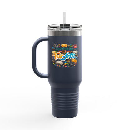 Fur-Fetti Cat Insulated Travel Mug
