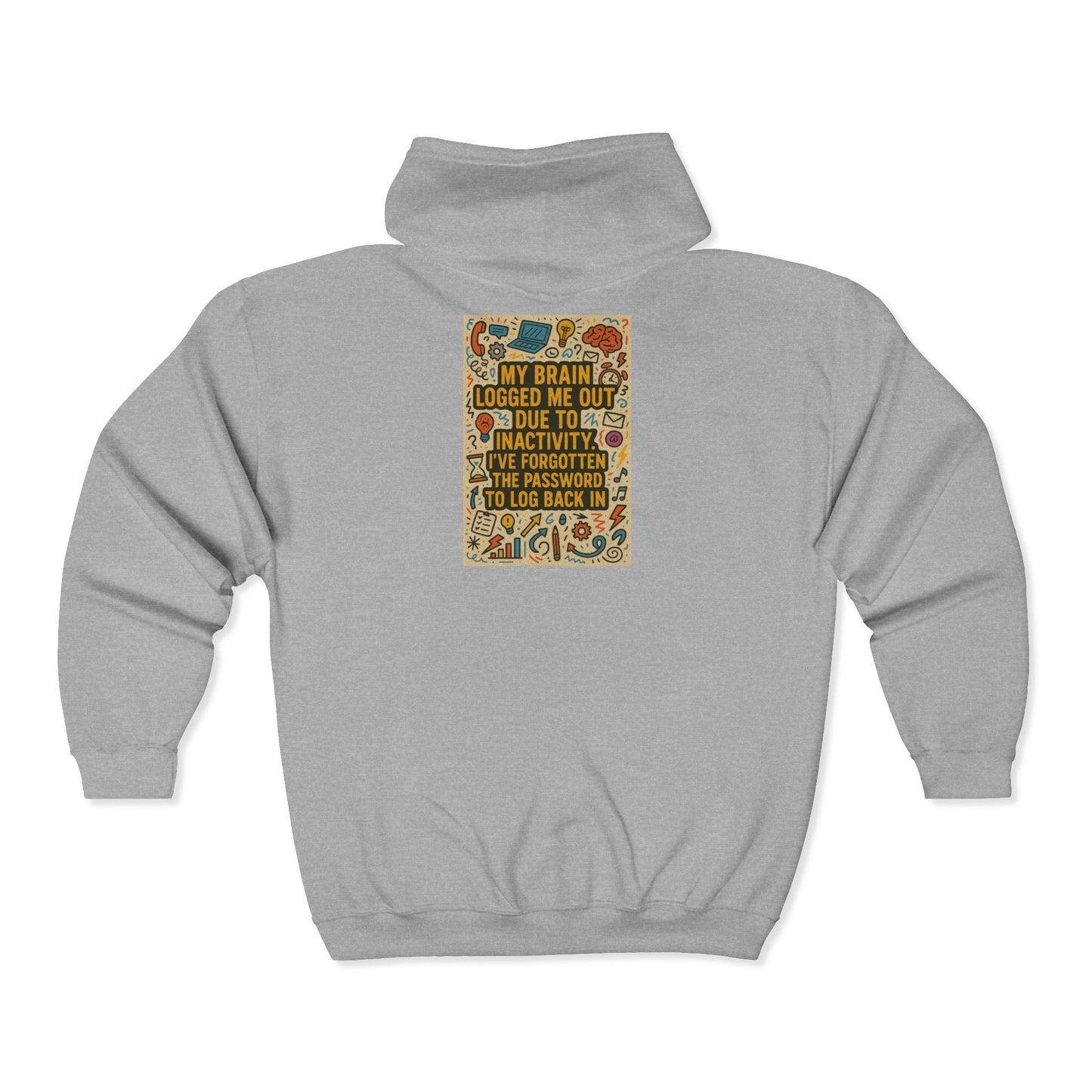 Logged Out Unisex Full Zip Hoodie