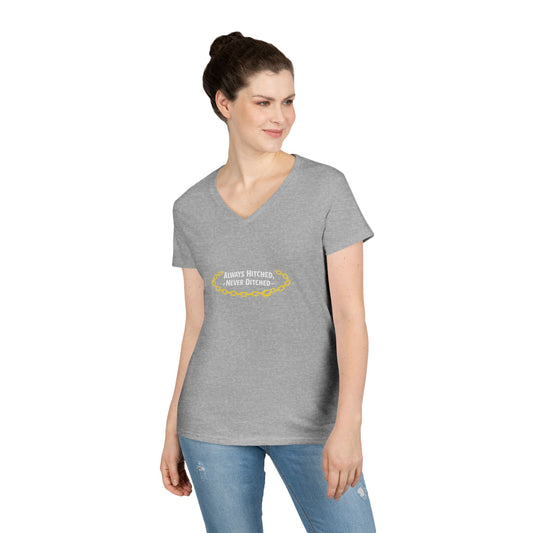 Always Hitched Women's V-Neck T-Shirt