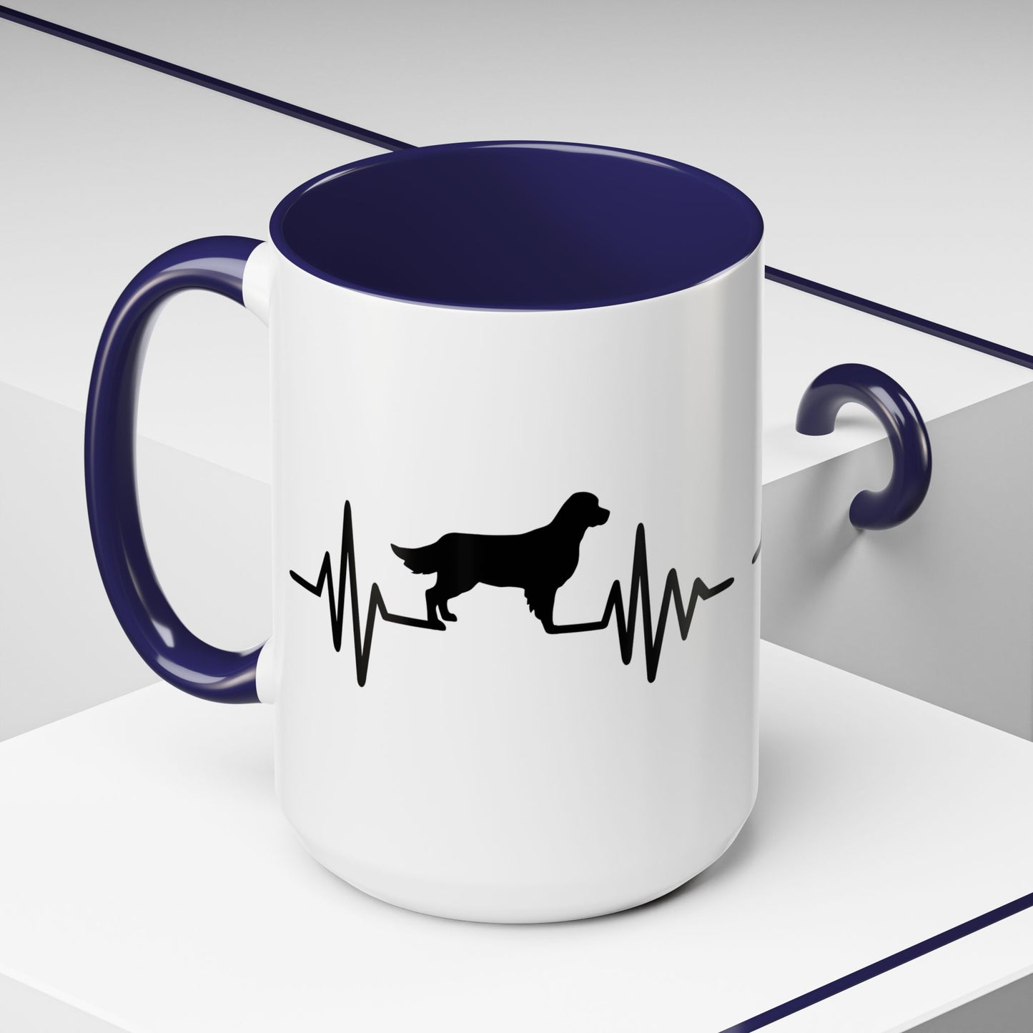 My Heart Beats For Goldens 2-Tone Coffee Mug