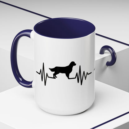 My Heart Beats For Goldens 2-Tone Coffee Mug
