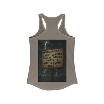 Florinthians 6:12 Women's Racerback Tank