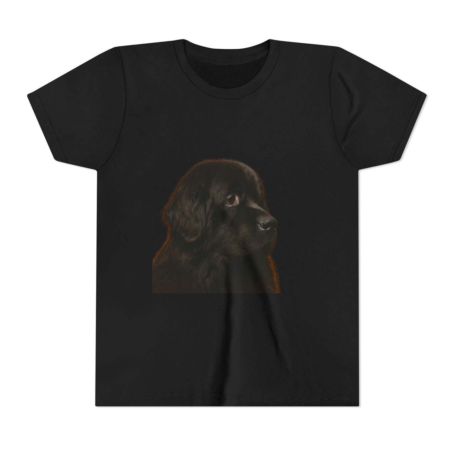 Newfie Head Youth Unisex Short Sleeve Crewneck Tee