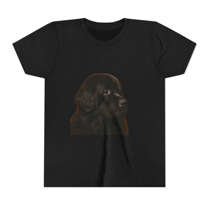 Newfie Head Youth Unisex Short Sleeve Crewneck Tee
