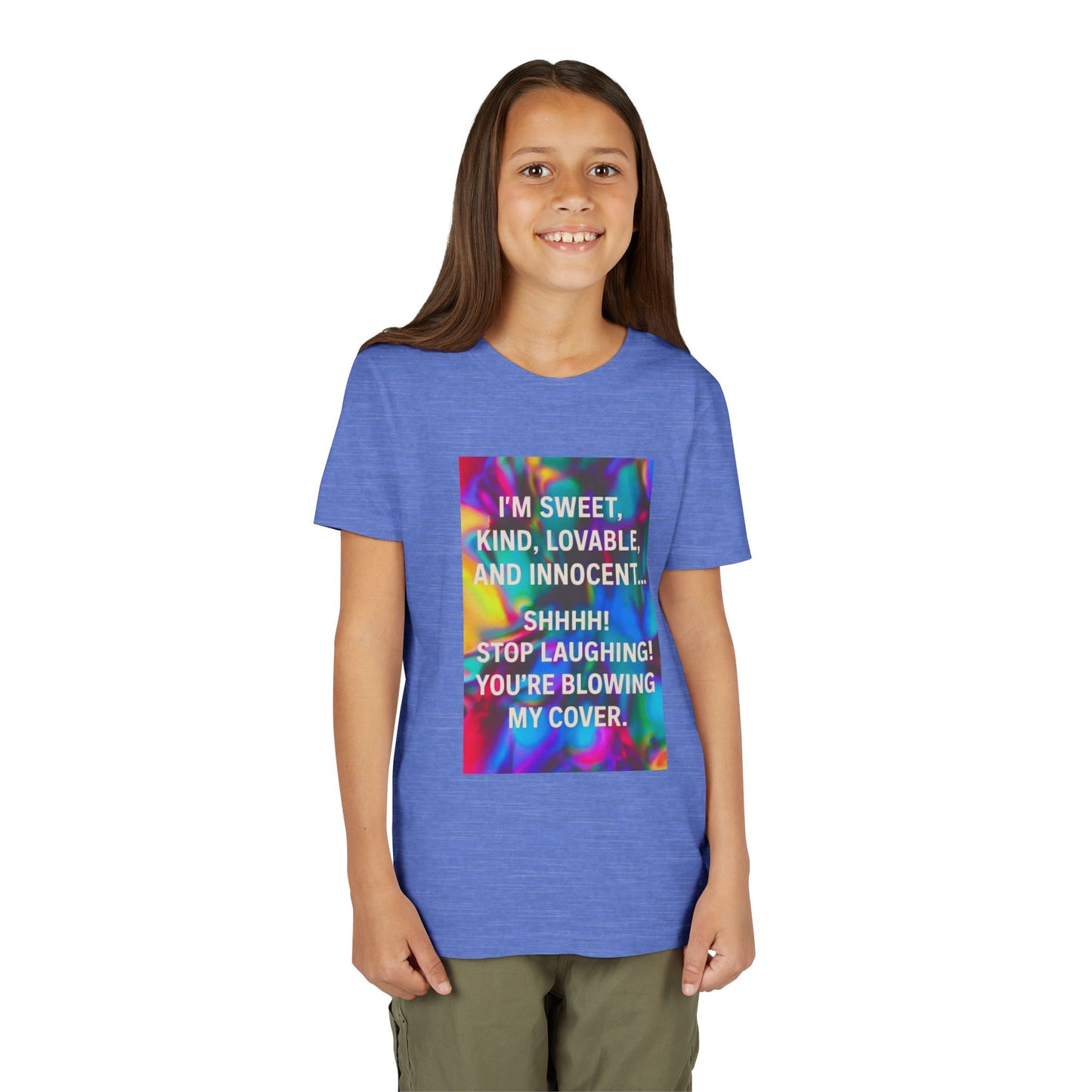 Blowing My Cover Youth Unisex Short Sleeve Crewneck Tee