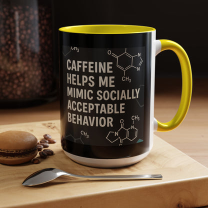Socially Acceptable 2-Tone Coffee Mug
