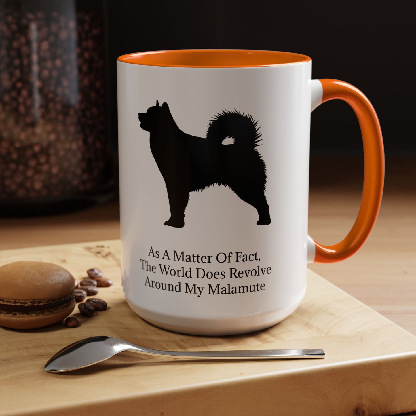 Matter Of Fact Malamute 2-Tone Coffee Mug