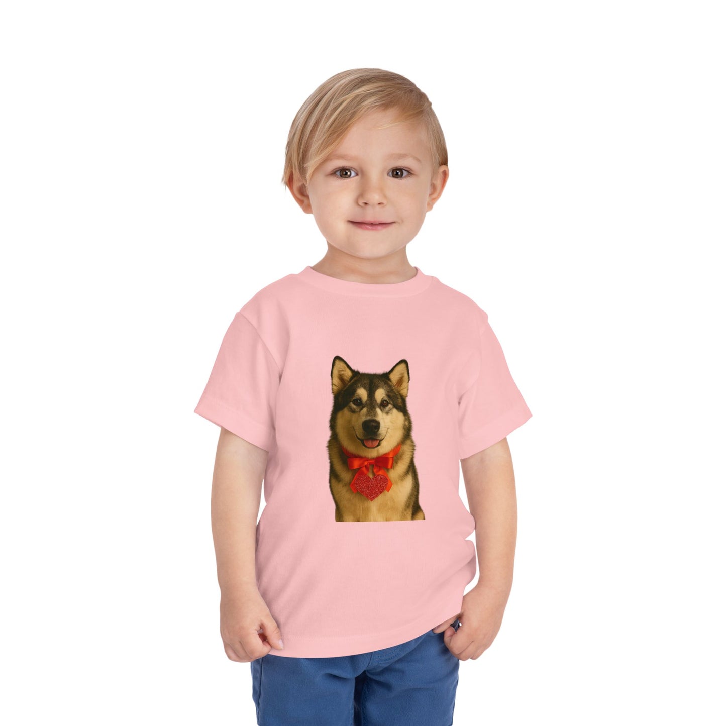 Cupid's Companion Malamute Toddler Unisex Short Sleeve Crewneck Tee