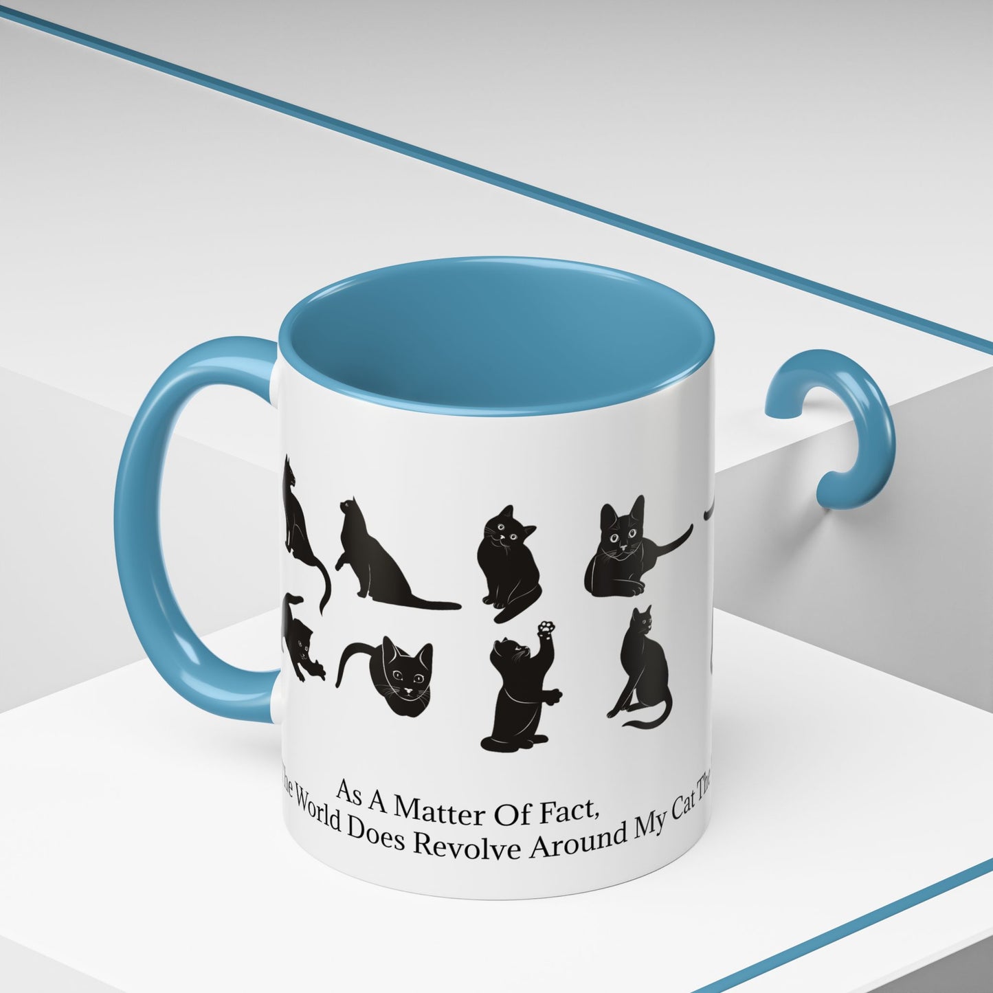 Matter Of Fact Cat 2-Tone Coffee Mug
