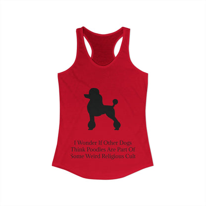 I Wonder Women's Racerback Tank