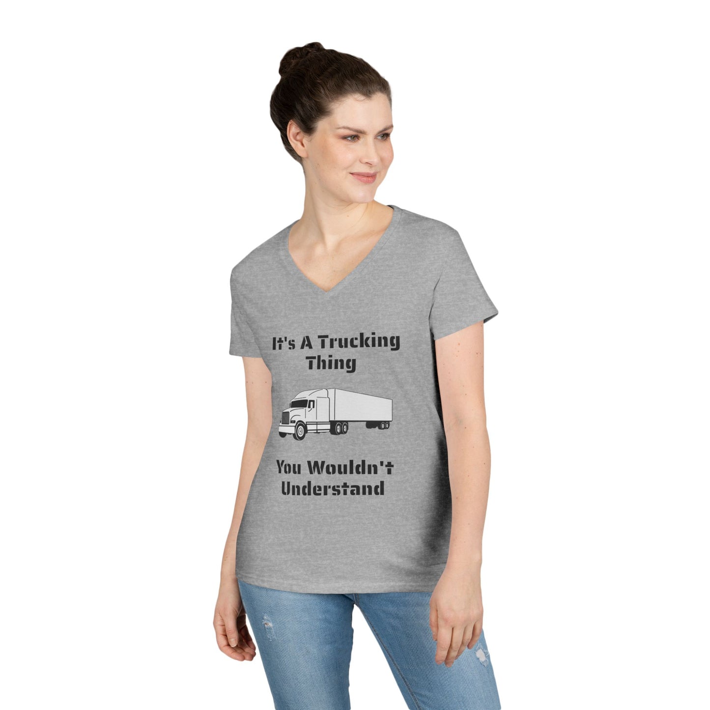 Trucking Thing Women's V-Neck T-Shirt