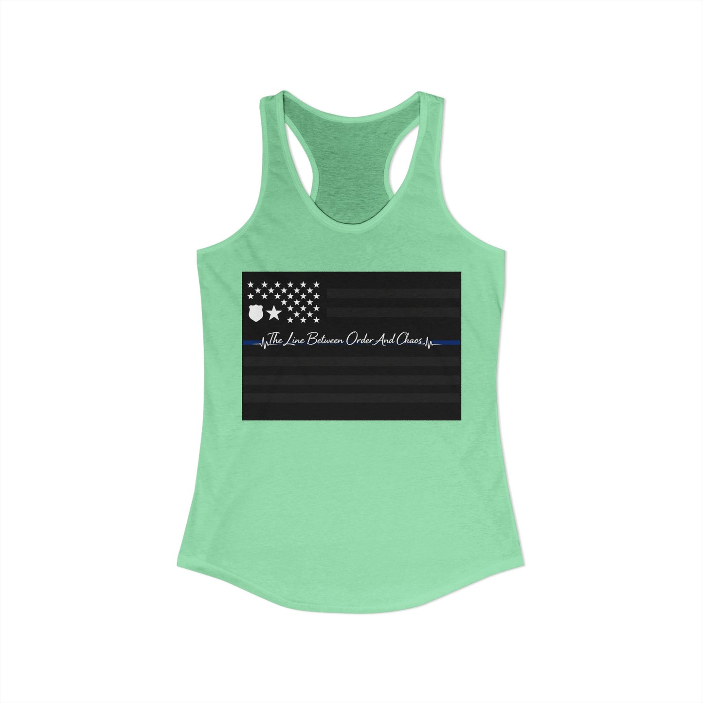 Thin Blue Line Women's Racerback Tank