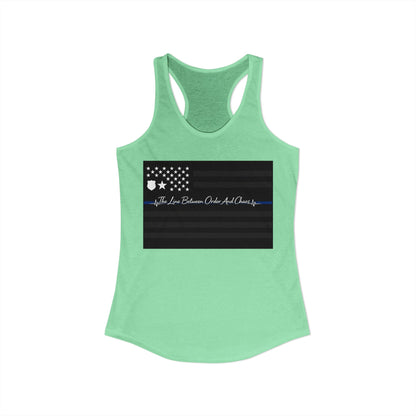 Thin Blue Line Women's Racerback Tank