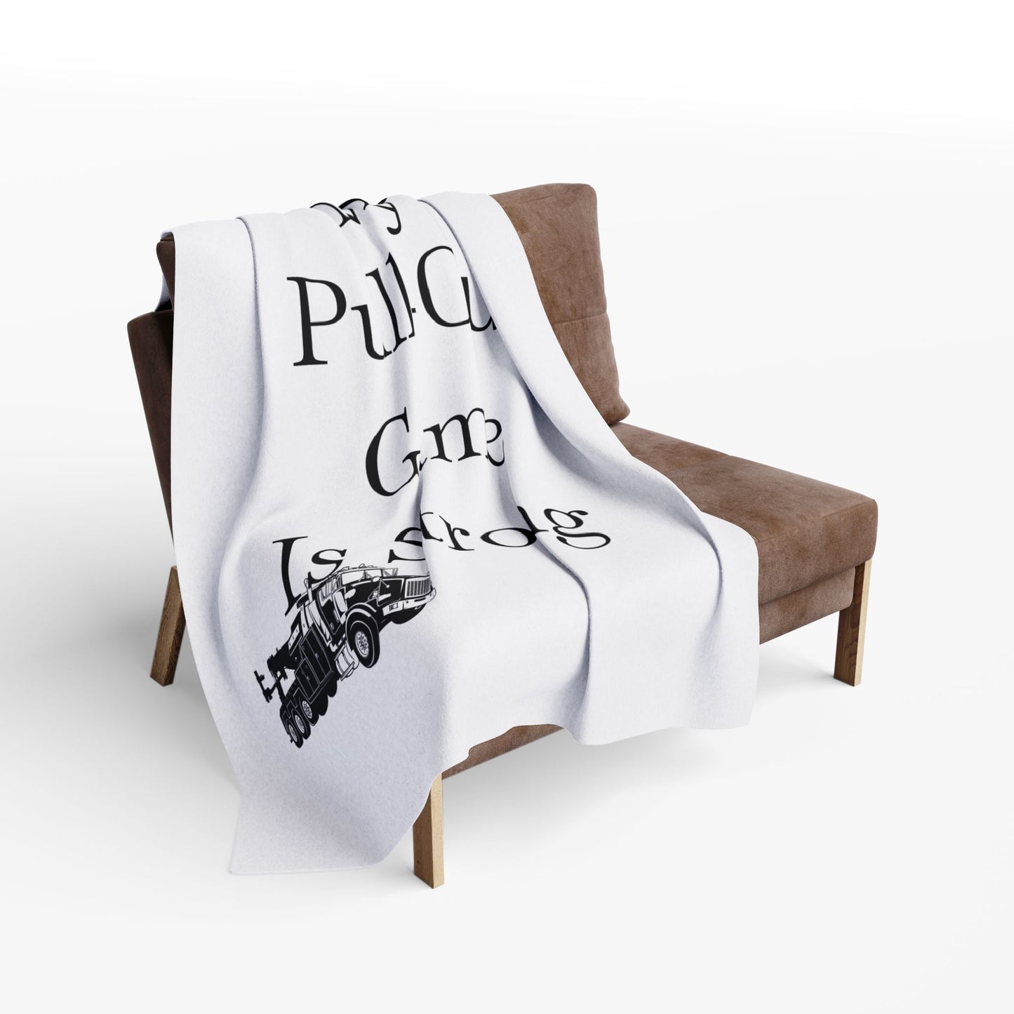 Pull Out Heavy Tow Truck Arctic Fleece Blanket