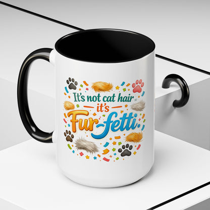 Fur-Fetti Cat 2-Tone Coffee Mug