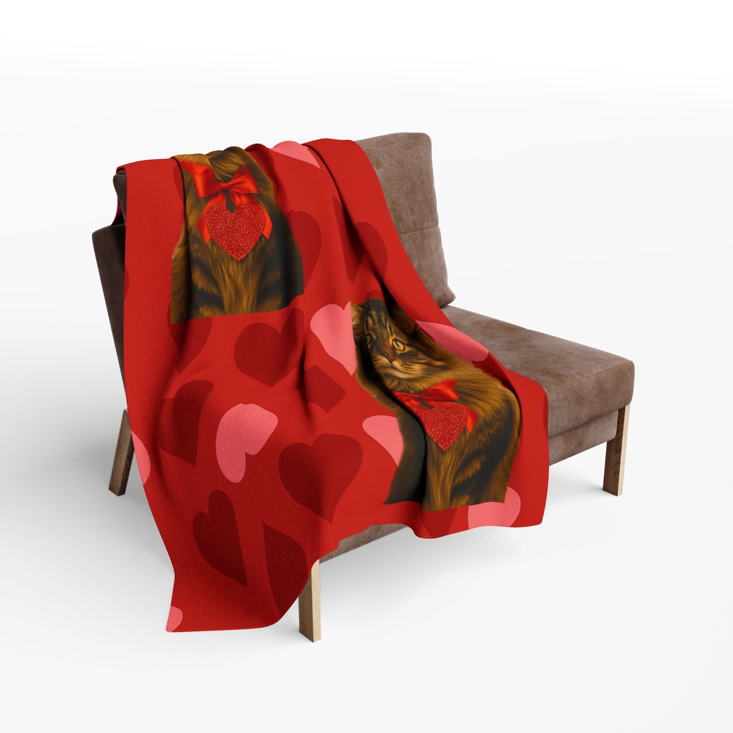 Cupid's Companion Cat Arctic Fleece Blanket
