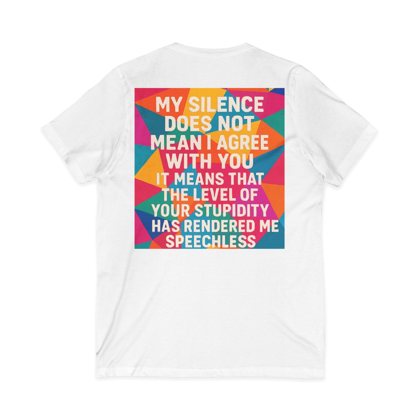 Speechless Unisex Short Sleeve V-Neck Tee