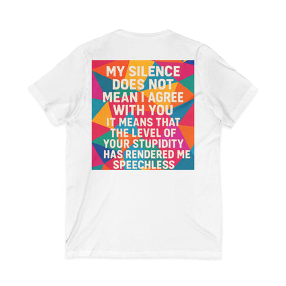 Speechless Unisex Short Sleeve V-Neck Tee