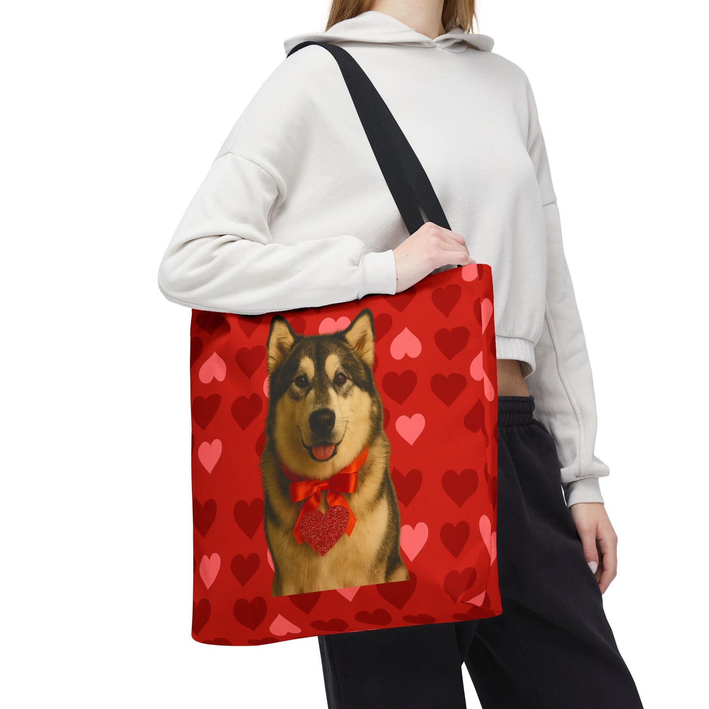 Cupid's Companion Malamute Tote Bag