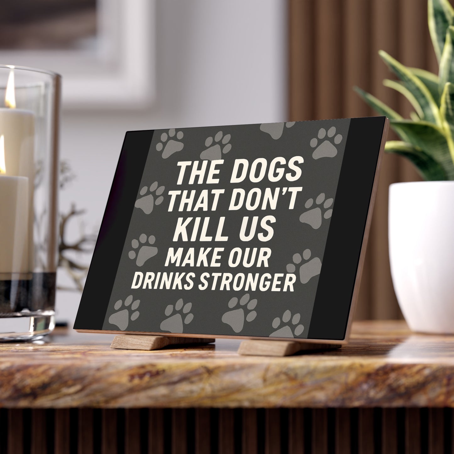 Drinks Stronger Ceramic Photo Tile