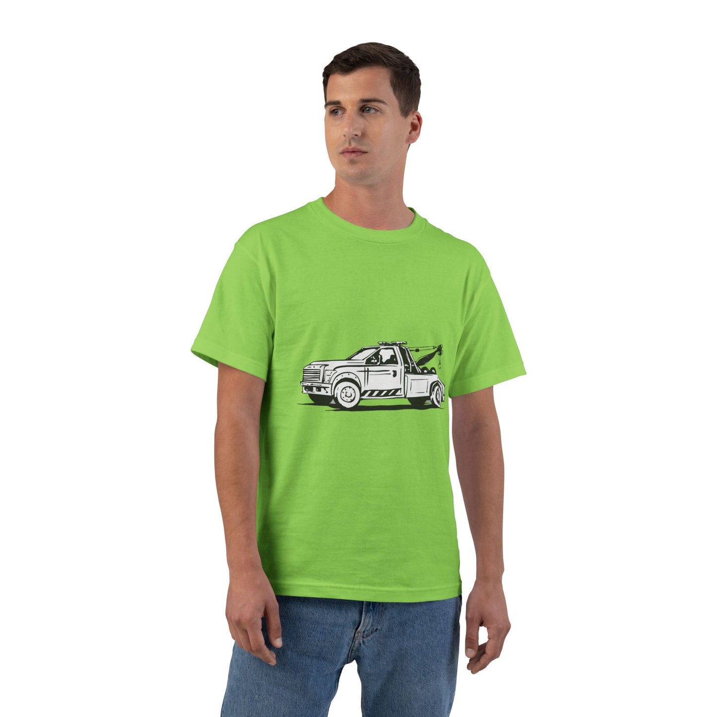 Wheel Lift Tow Truck Men's Short-Sleeve Crewneck Tee