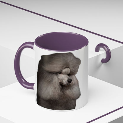 Poodle Head 2-Tone Coffee Mug