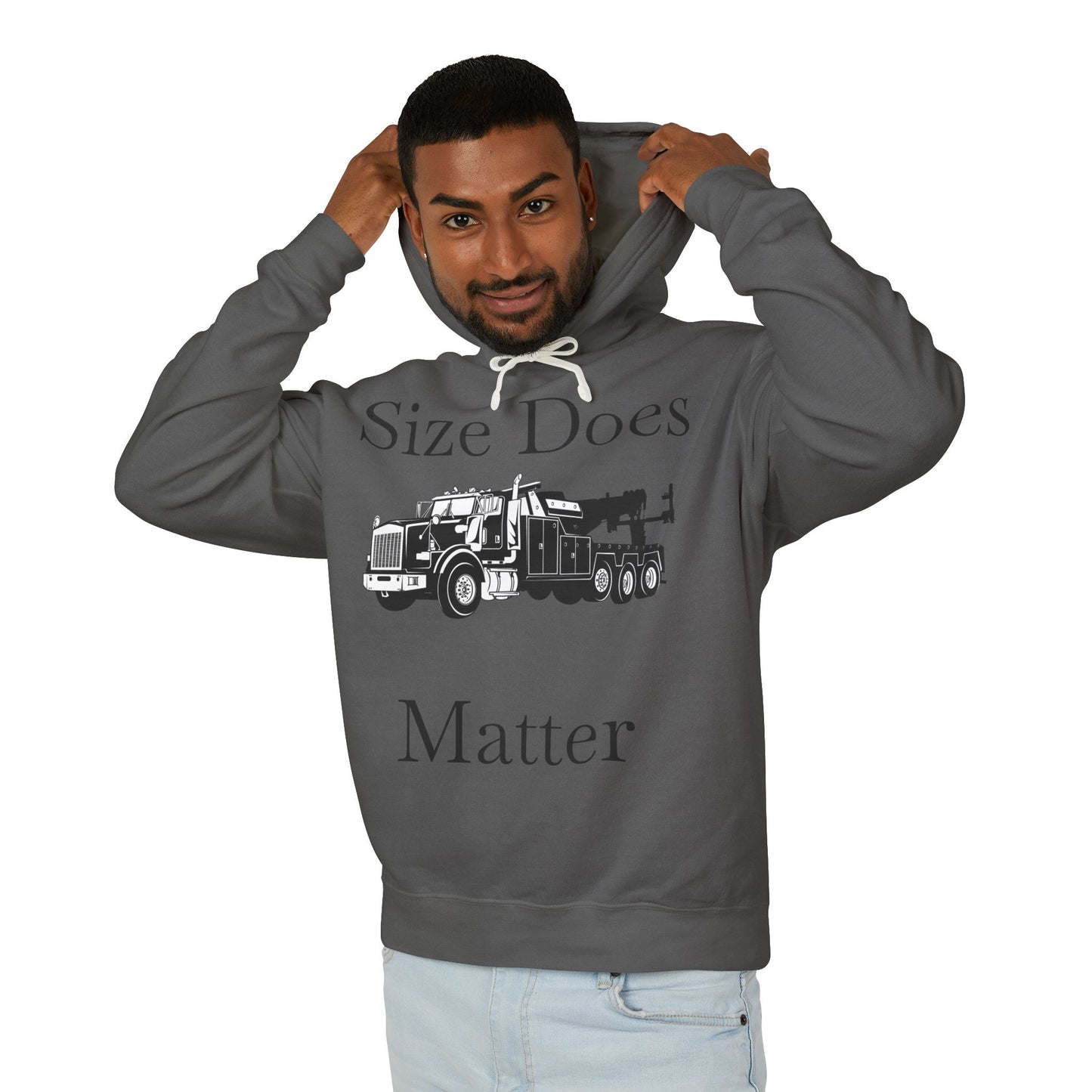 Size Does Matter Unisex Lightweight Hoodie