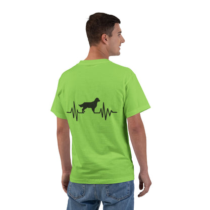 My Heart Beats For Goldens Men's Short-Sleeve Crewneck Tee