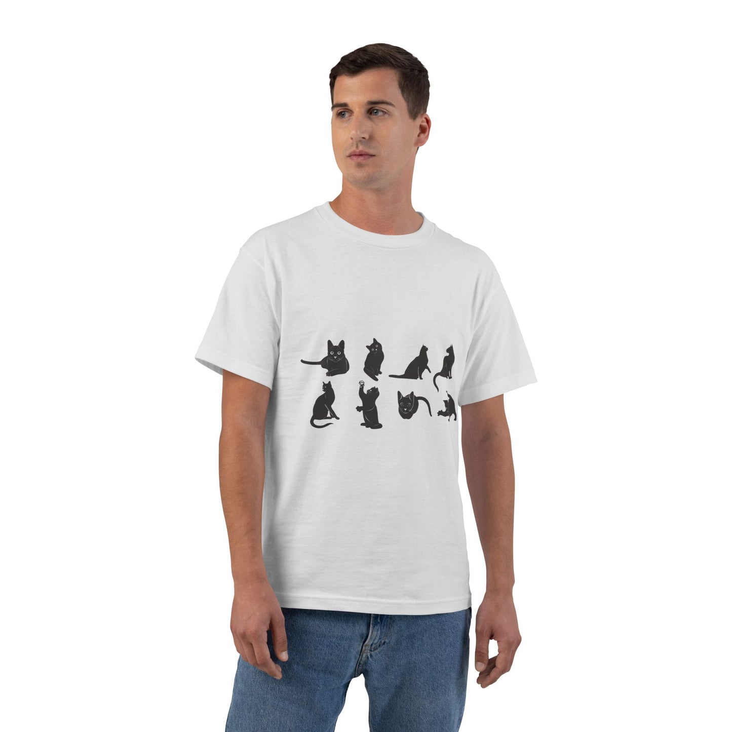 Cats Men's Short-Sleeve Crewneck Tee