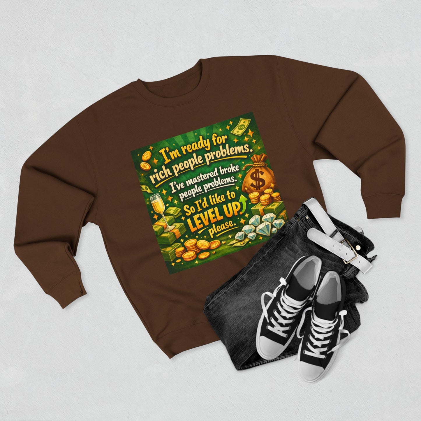 Level Up Unisex Crewneck Sweatshirt