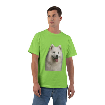 Samoyed Head Men's Short-Sleeve Crewneck Tee
