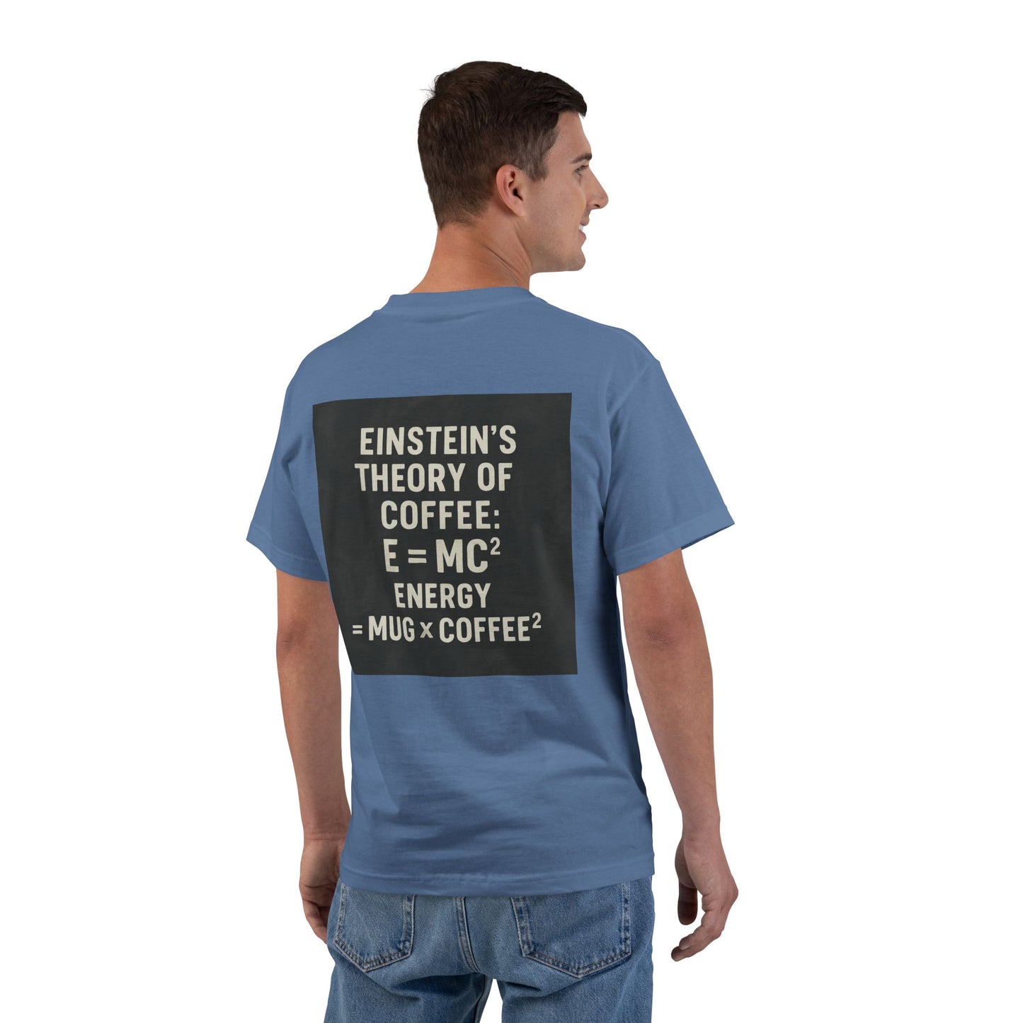 Einstein's Theory Of Coffee Men's Short-Sleeve Crewneck Tee
